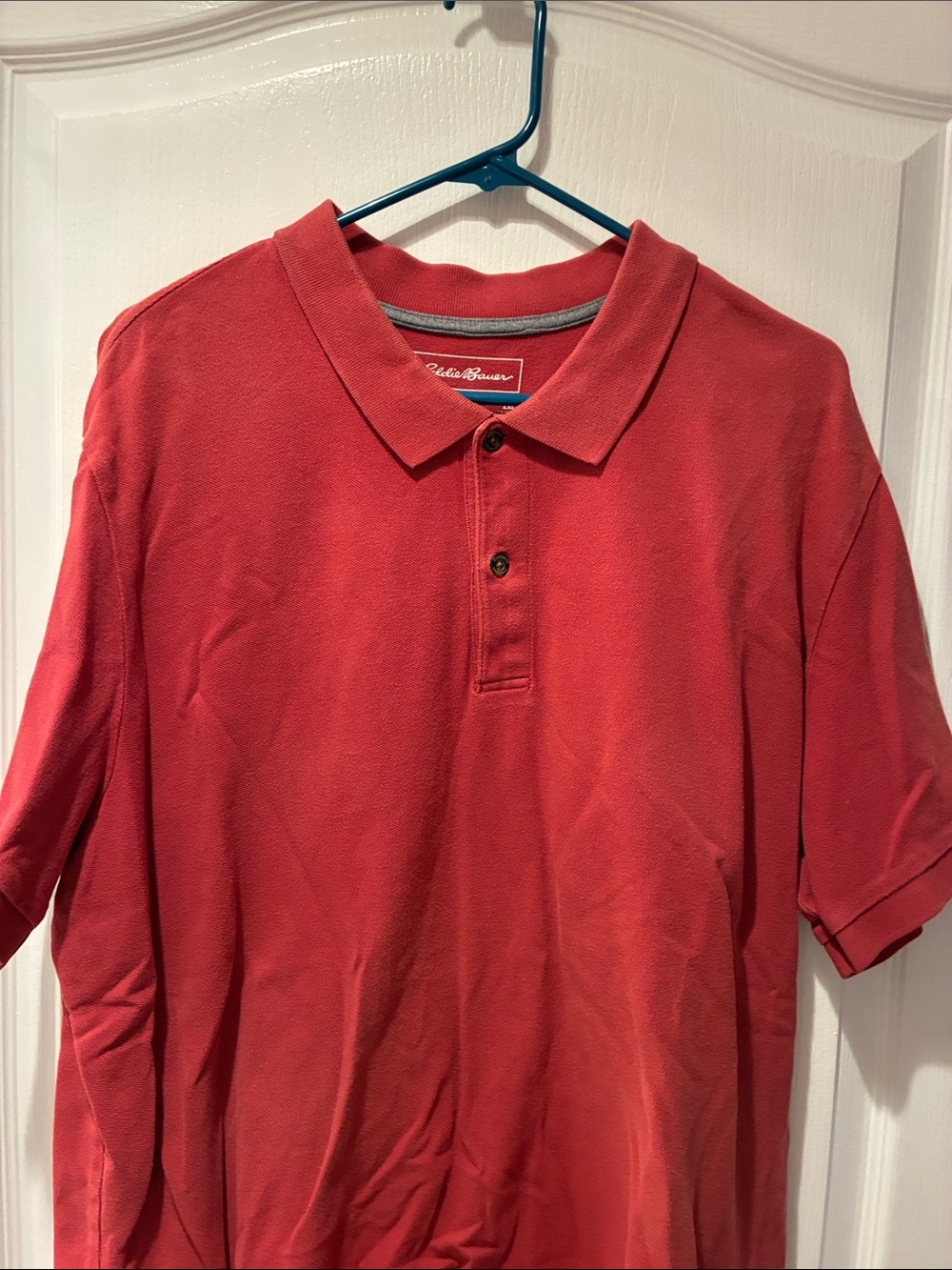 Men’s Eddie Bauer two XL red polo shirt